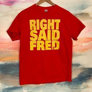 🔥EC🔥RIGHT SAID FRED Up English Pop Group 100% Cotton T-shirt.